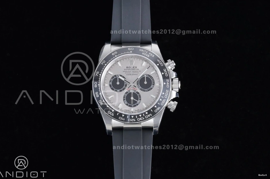 Gray Edition 126519 V2 Daytona on 1:1 VSF VS4131 Oysterflex (Weighted) Best Strap Dial Black 1124